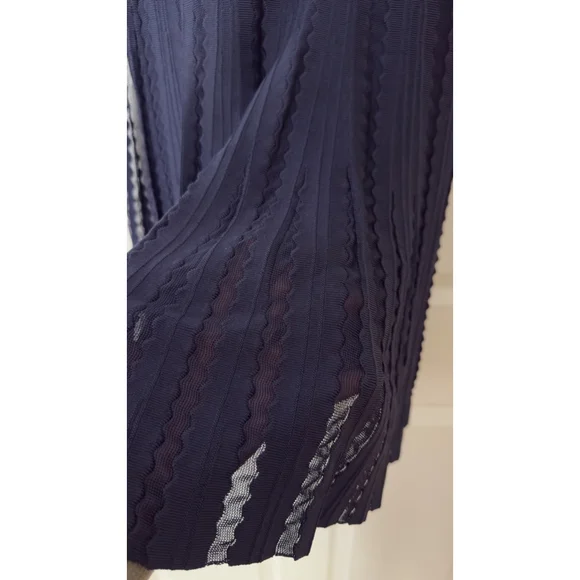 Women's Herve Leger Bandage Midi Dress Navy Size XS - Picture 5 of 9